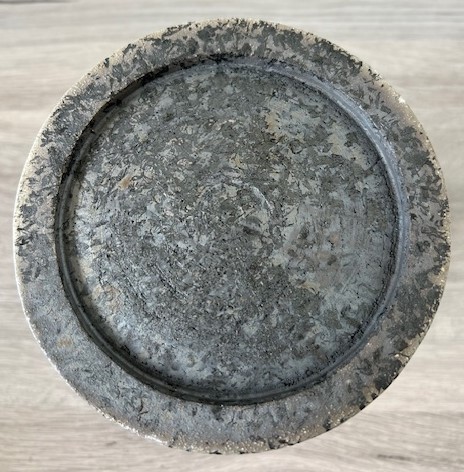 Raku diabolo vaas turquoise
