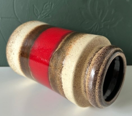 Scheurich vaas 549-21 rood bruin