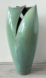 JED Keramiek hoge vaas groen