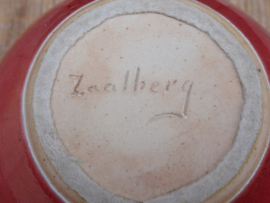 Herman Zaalberg vaas rood luster
