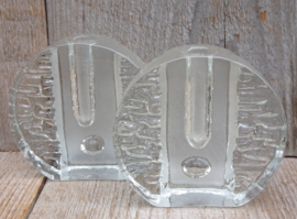 Walther Glas 'wheel' solifleur vaas klein