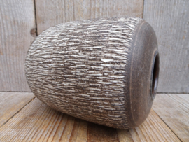 Sgraffito vaas bruin wit