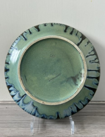 Denbac Art Deco grès schaal druipglazuur