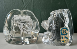 Bergdala trollen-familie glas