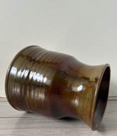 Studio keramiek vaas groen paars