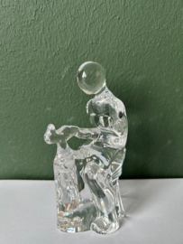 Orrefors sculptuur schoenmaker kristal