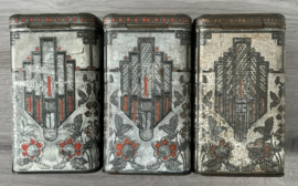 Set Art Deco blikken J. Bekkers & Zoon