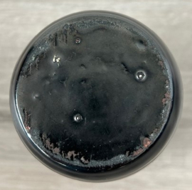 Nagtegaal vaas antraciet wit