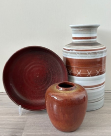 Forse flesvaas witgrijs bruin