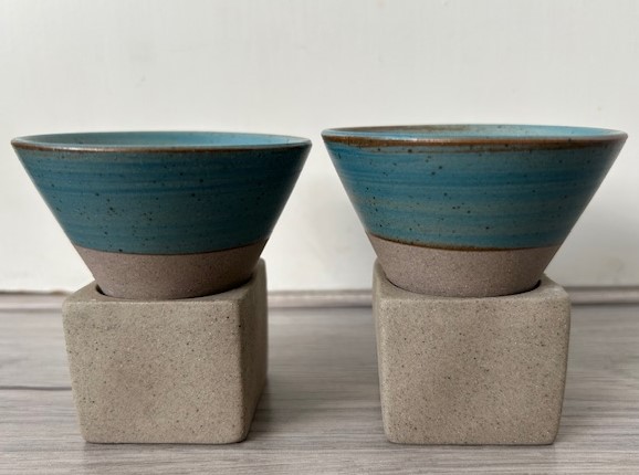 Set espresso mokjes turquoise