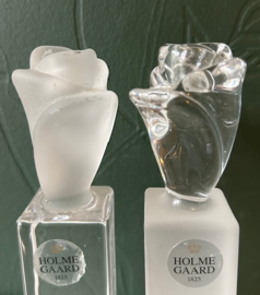 Holmegaard set Rose kandelaars