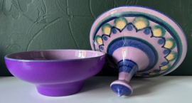 Flora dekseldoos decor Lila