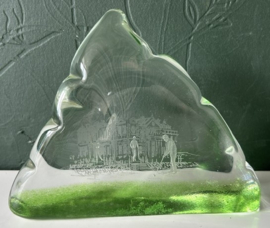 Presse papier kristal golfers