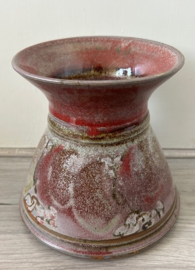 Studio keramiek vaas rozerood