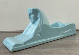 Petrus Regout Sfinx asbak pastelblauw