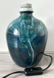Lampenvoet handgedraaid zeegroen turquoise