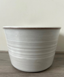 Mobach rechte bloempot mat wit