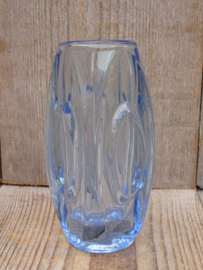 Rosice Glassworks lens vaasje blauw