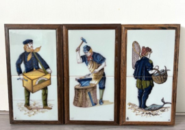 Tichelaar Makkum tegeltableau visser