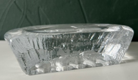 Svensk Glas presse papier wolvenpaar