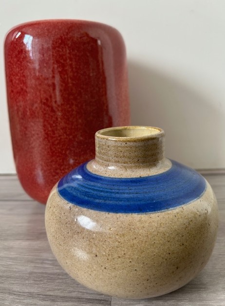 Zaalberg vaas groen blauw
