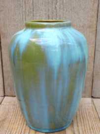 Pieter Groeneveldt vaas mosgroen turquoise