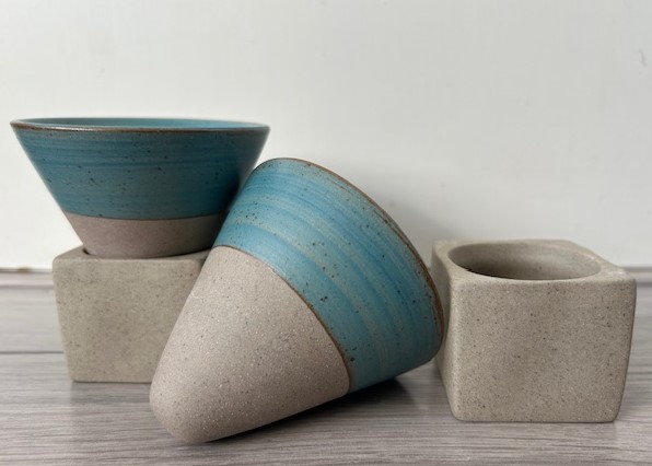 Set espresso mokjes turquoise