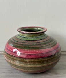 Mobach vaasje regenboog serie roze groen