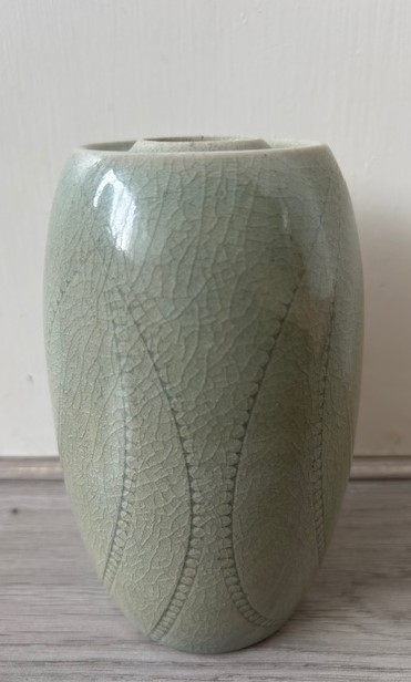 Mobach ovale vaas celadon
