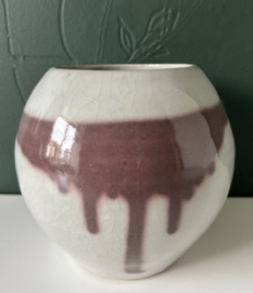 Mobach vaas crème rood