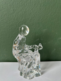 Orrefors sculptuur schoenmaker kristal