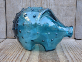 Holmegaard piggy bank turquoise Jacob Bang