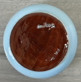 Zaalberg asbak lichtblauw wit