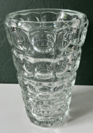 Hermanova Hut optische lens vaas persglas