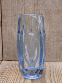 Rosice Glassworks lens vaasje blauw