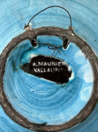 A. Maunier Vallauris wandbordje