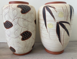 Eiwa sgraffito vaas decor Hawaï