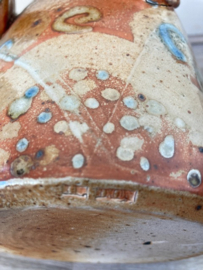 Dekselpot zoutglazuur met handvat