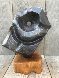 Abstracte sculptuur speksteen 