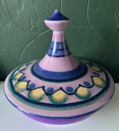 Flora dekseldoos decor Lila