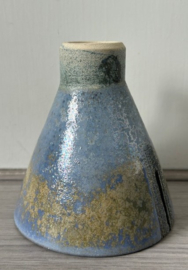 Studio keramiek vaasje met inkeping