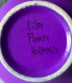 Flora dekseldoos decor Lila