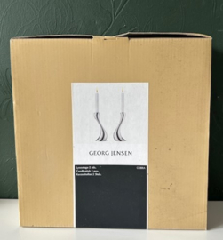 Georg Jensen set Cobra kandelaars 20 cm