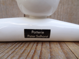 Potterie Peter Selhorst kat wit