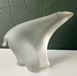 Zweedse sculptuur glas ijsbeer