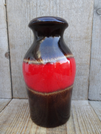 Scheurich vaas 523-18 bruin rood