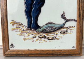 Tichelaar Makkum tegeltableau visser