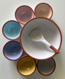 Pindastel wit pastel kleuren