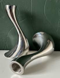 Georg Jensen set Cobra kandelaars 16 cm