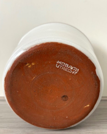 Mobach rechte bloempot mat wit